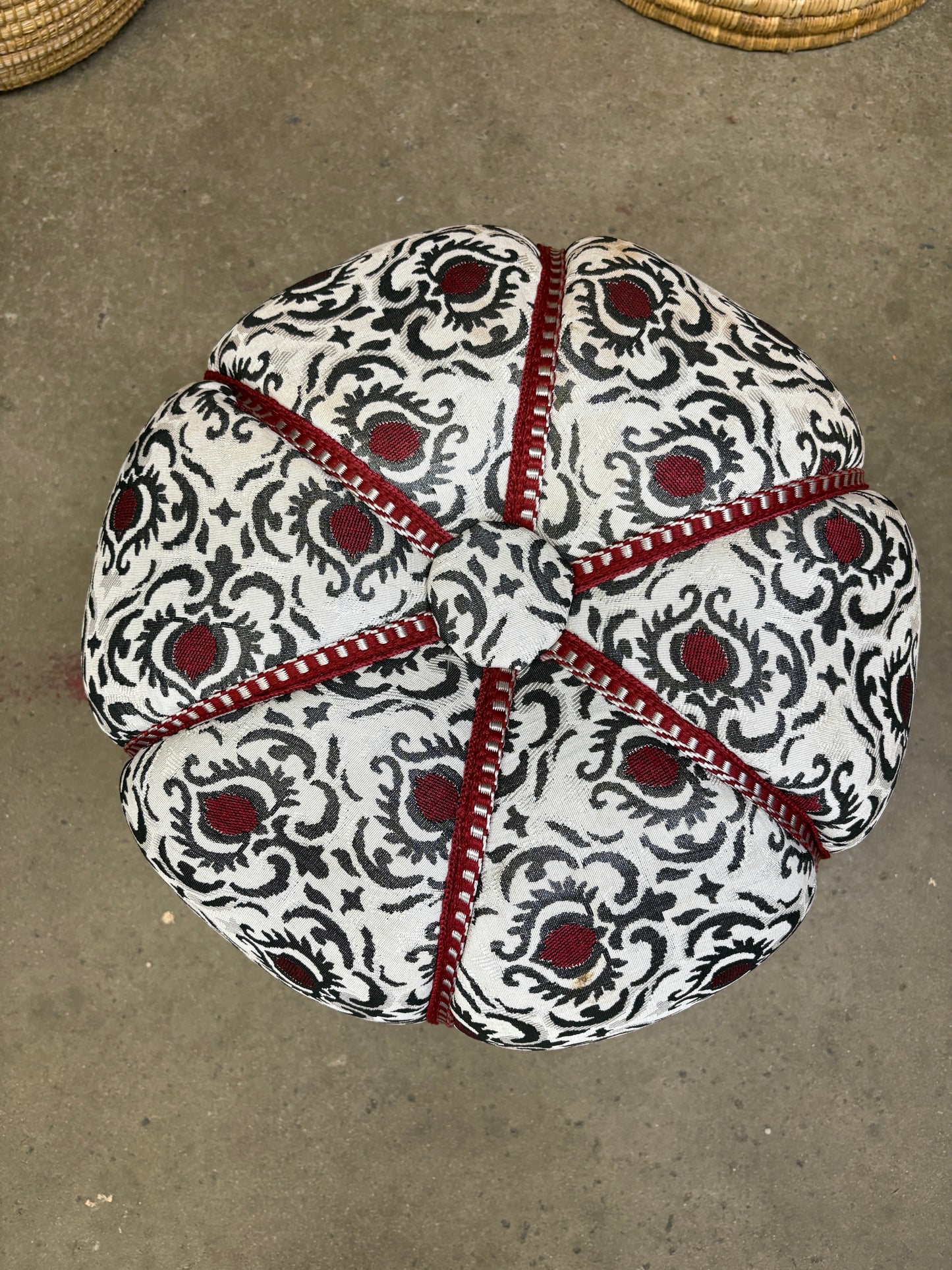 Moroccan Stuffed Fabric Pouf