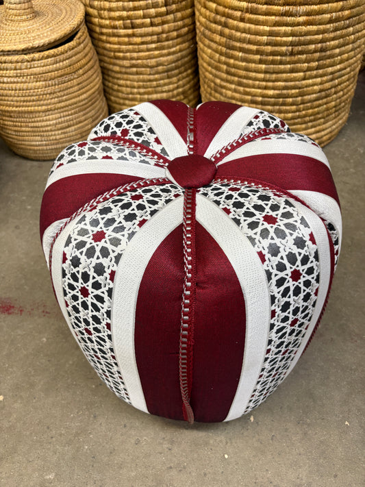 Moroccan Stuffed Fabric Pouf