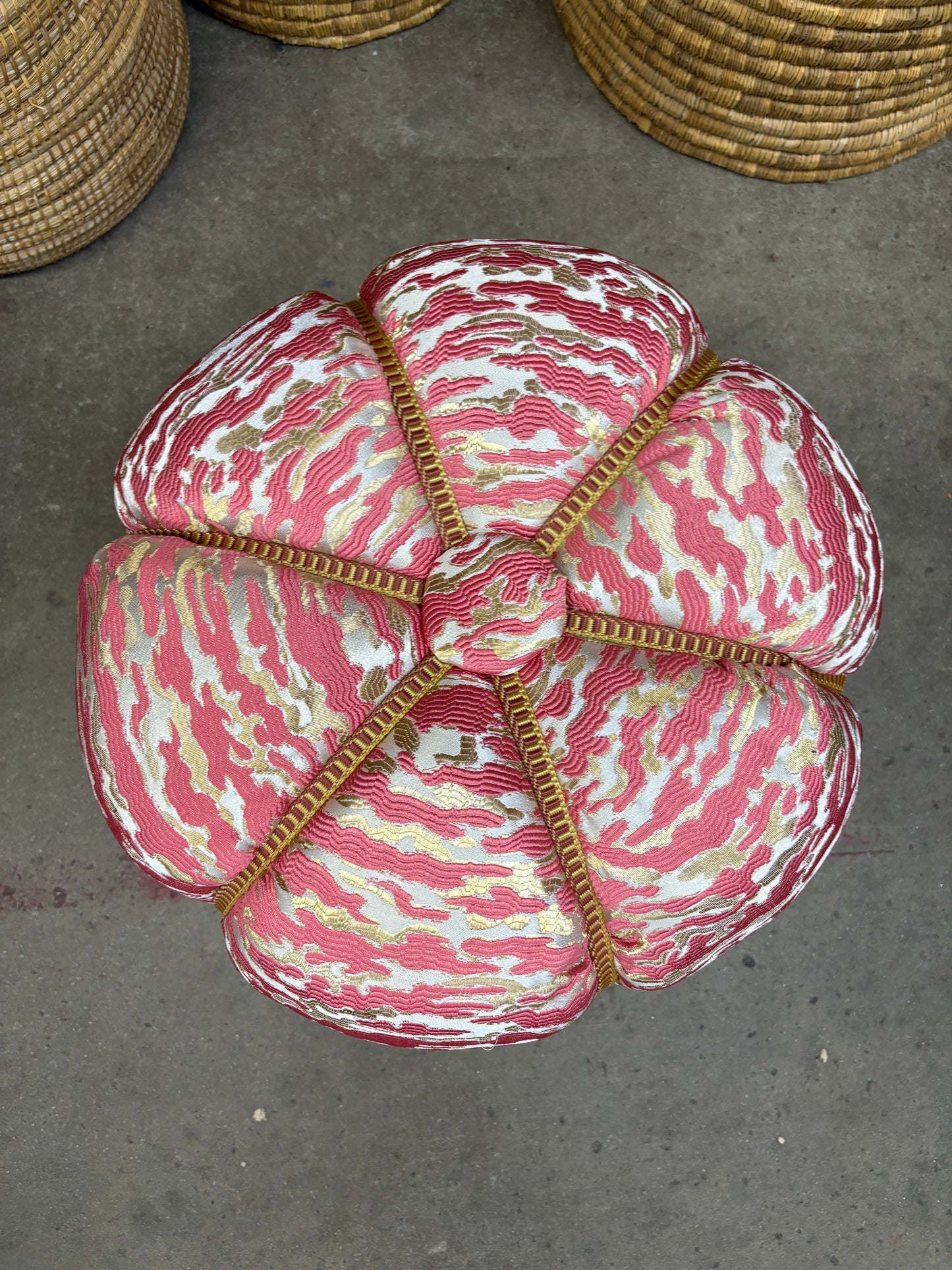 Moroccan Stuffed Fabric Pouf