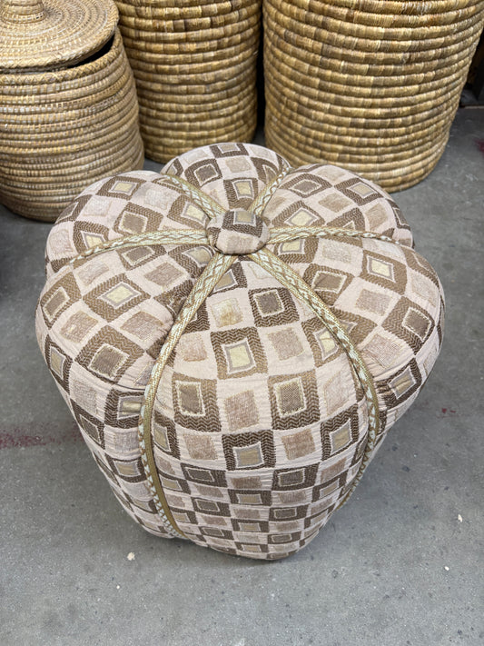 Moroccan Stuffed Fabric Pouf