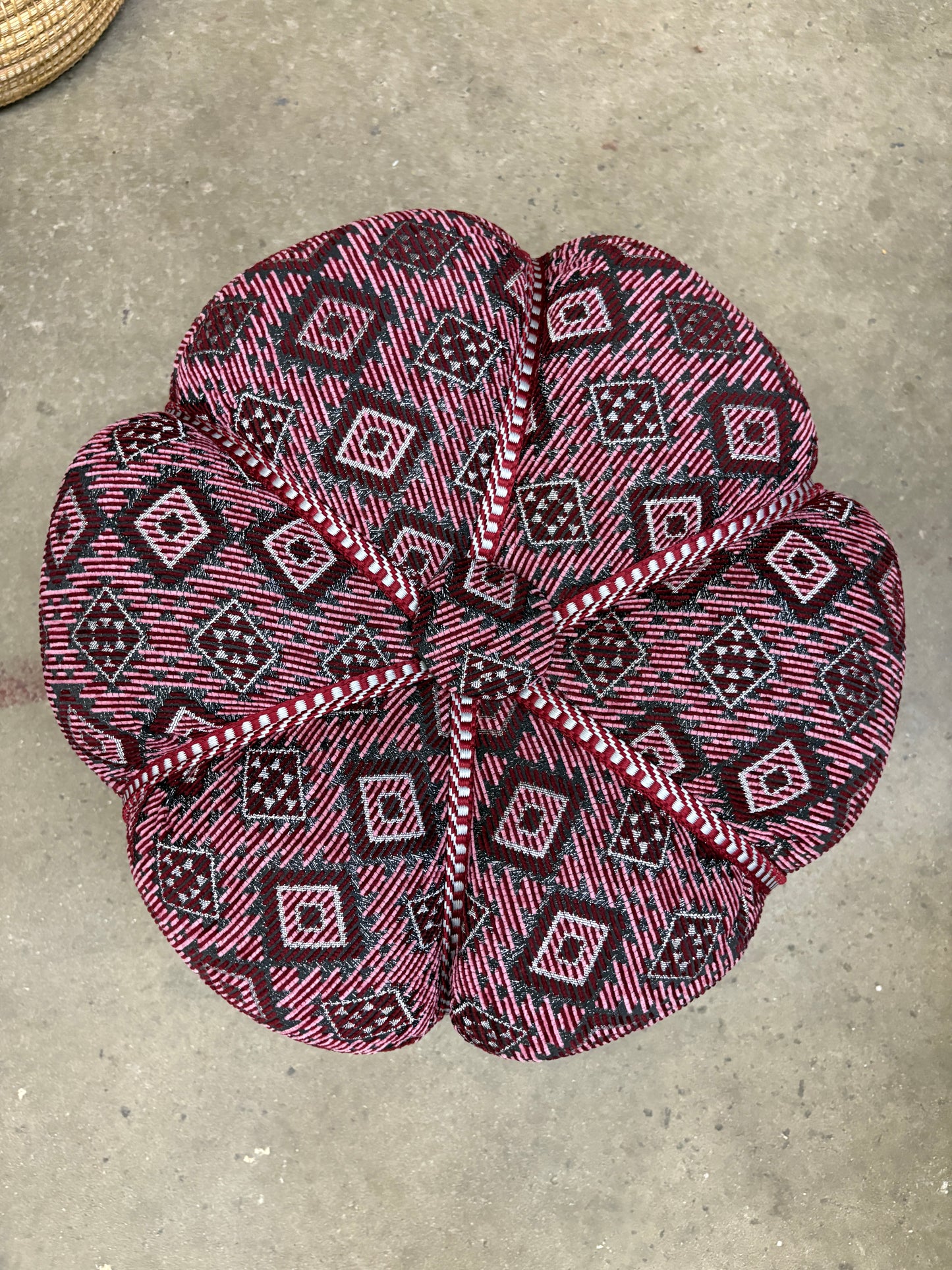 Moroccan Stuffed Fabric Pouf