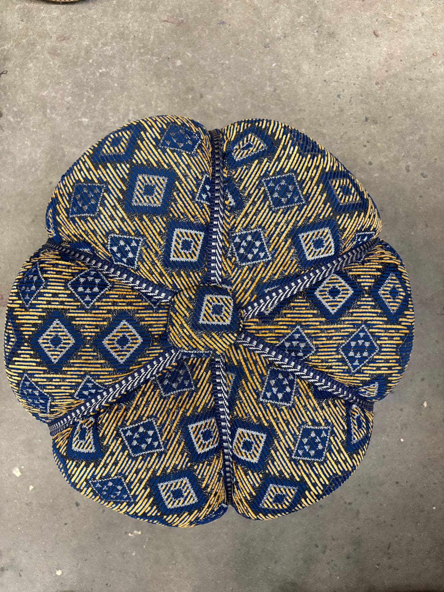 Moroccan Stuffed Fabric Pouf
