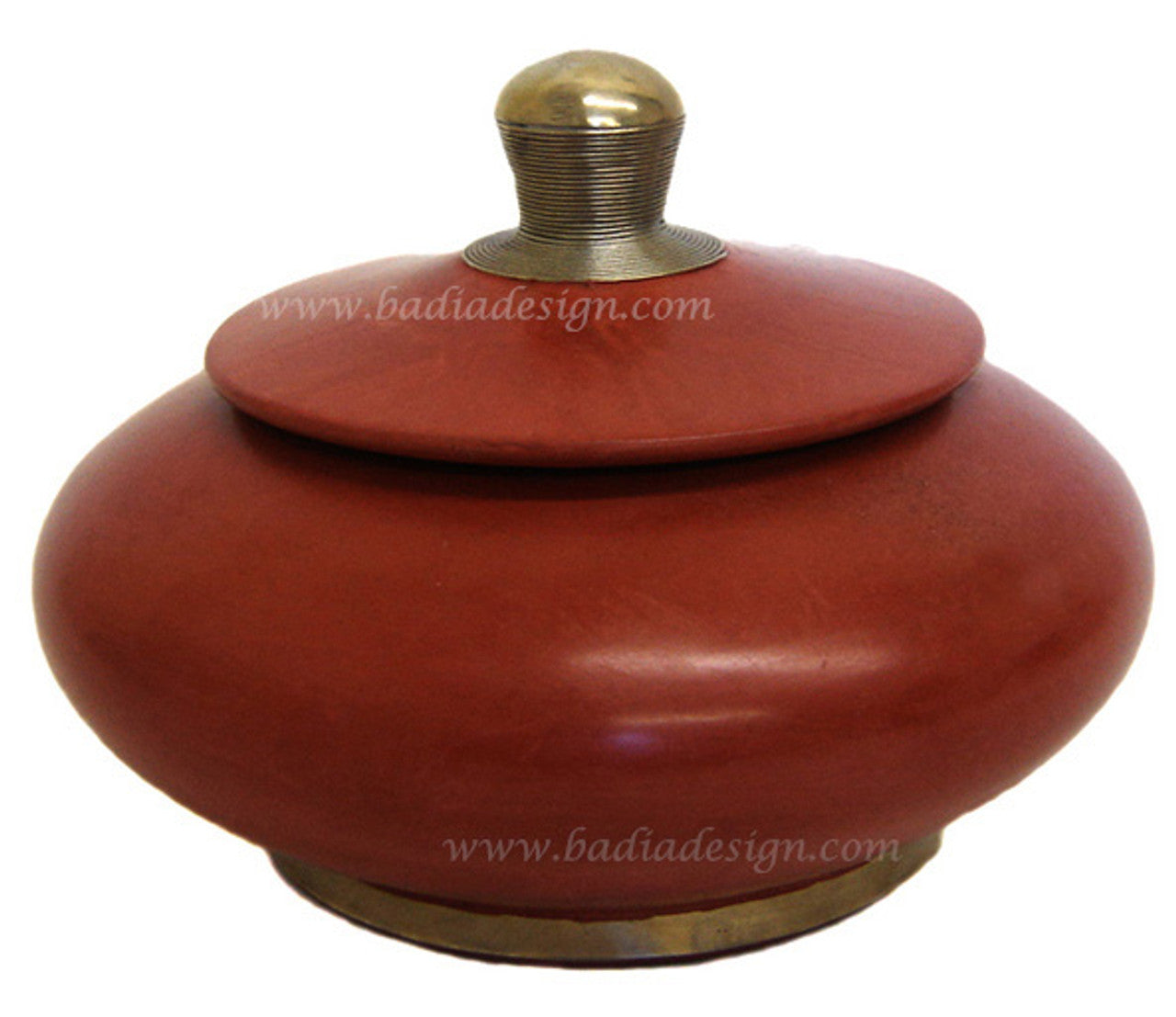 Moroccan Tadelakt Round Ceramic Jar