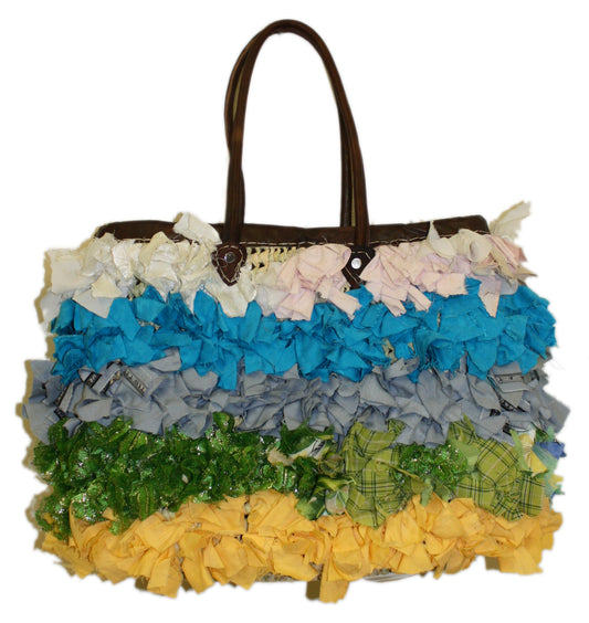 Moroccan Multi-Color Straw Handbag - HB004B