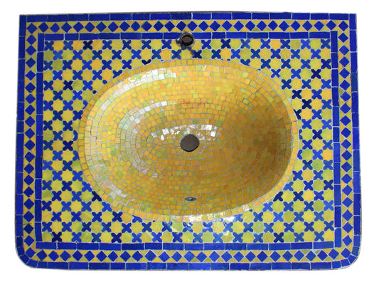 Moroccan Mosaic Tile Sink Top - MS005A