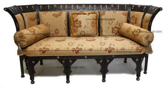 Mother of Pearl Inlay Handcrafted Sofa - MOP-CH007