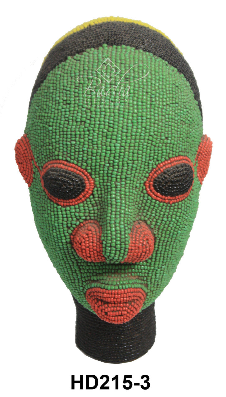Handmade African Beaded Heads