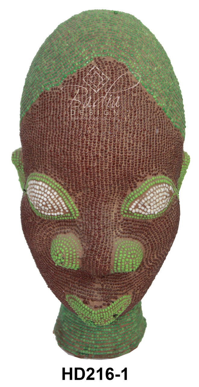 Handmade African Beaded Heads