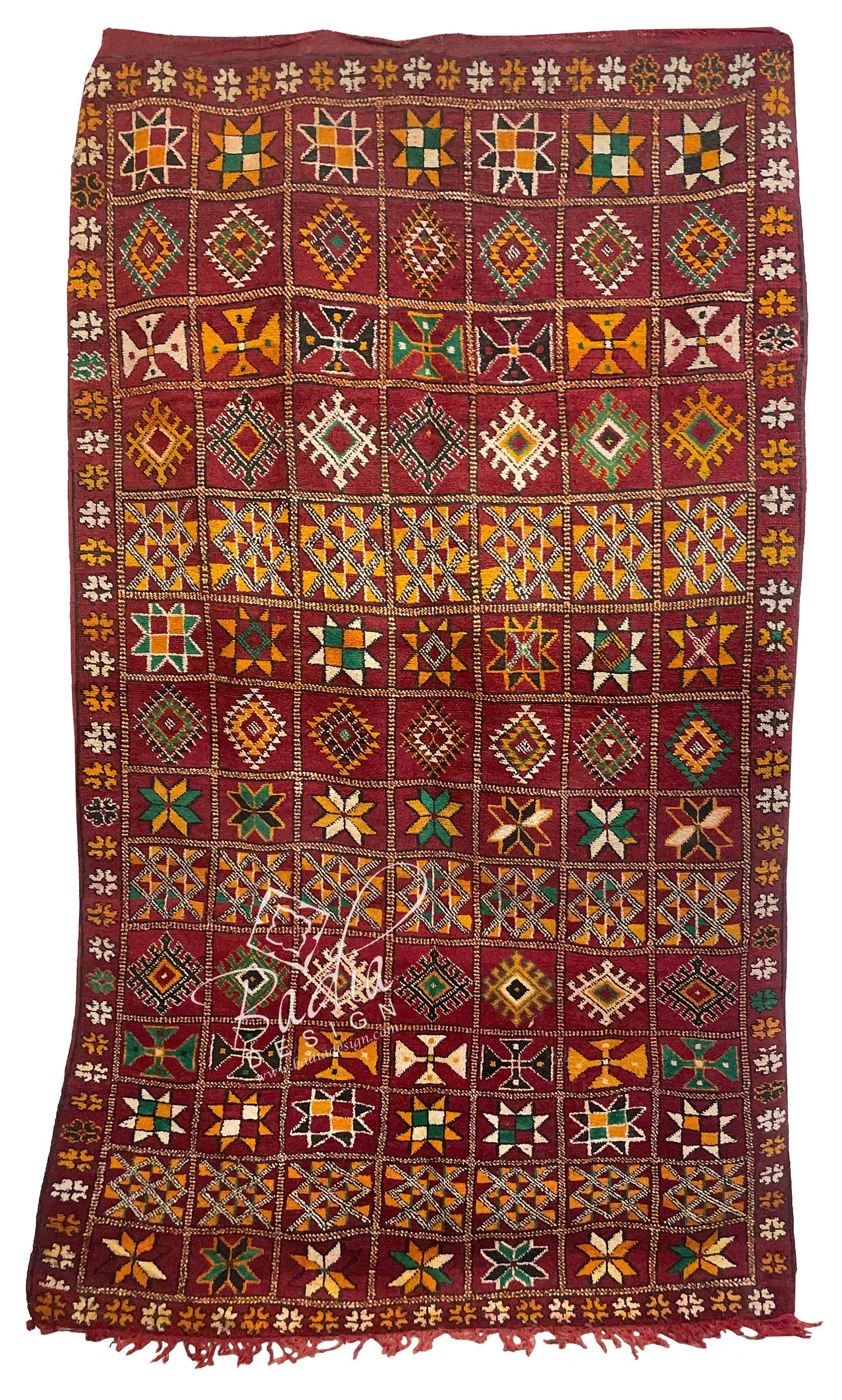 Authentic Kilim Rug with Tribal Designs
