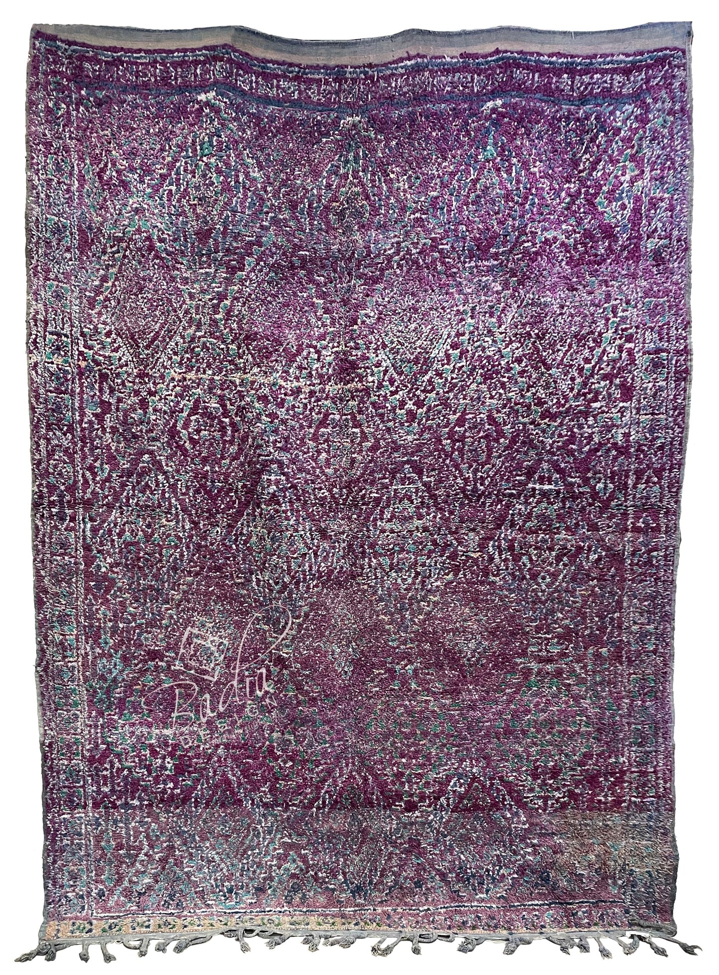 Vintage Looking Purple Moroccan Rug
