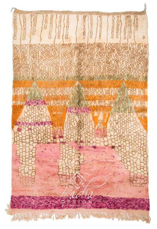 Multi-Color Handmade Berber Area Rug