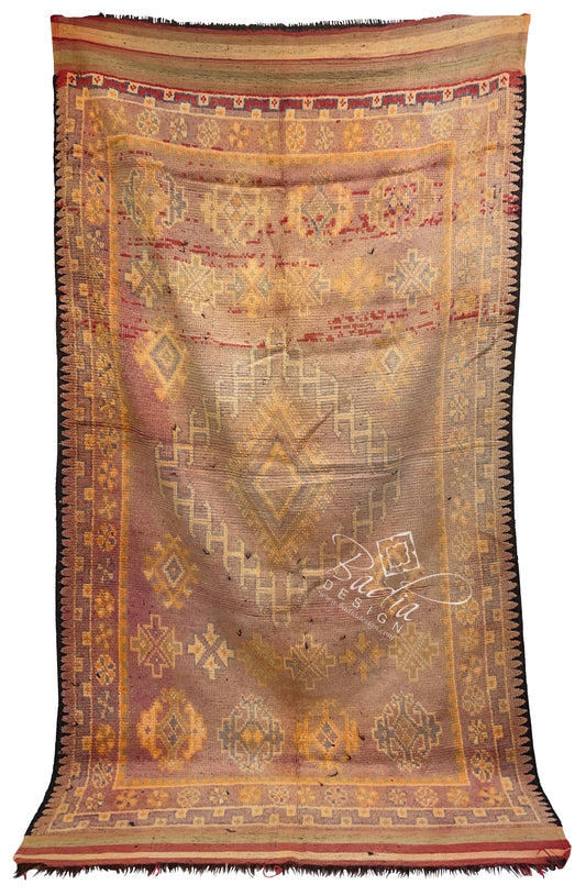 Vintage Multi-Color Moroccan Tribal Rug