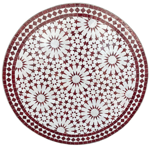 Intricately Designed Ceramic Tile Table Top