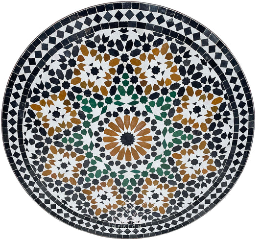 Intricately Designed Ceramic Tile Table Top