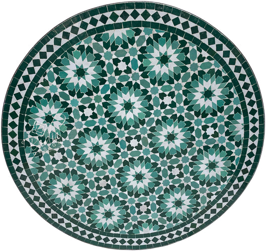 Intricately Designed Ceramic Tile Table Top