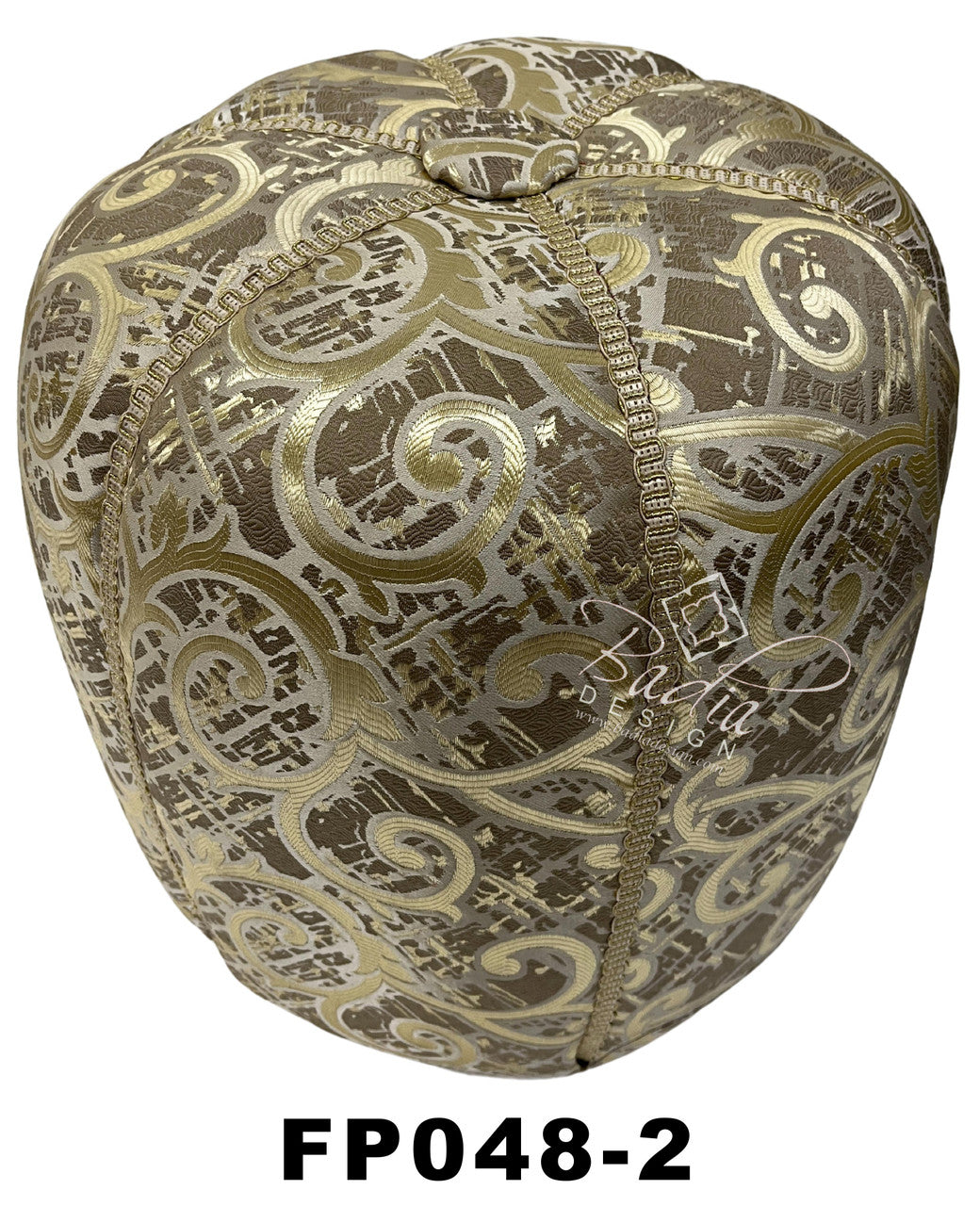 Multi-Color Moroccan Fabric Pouf