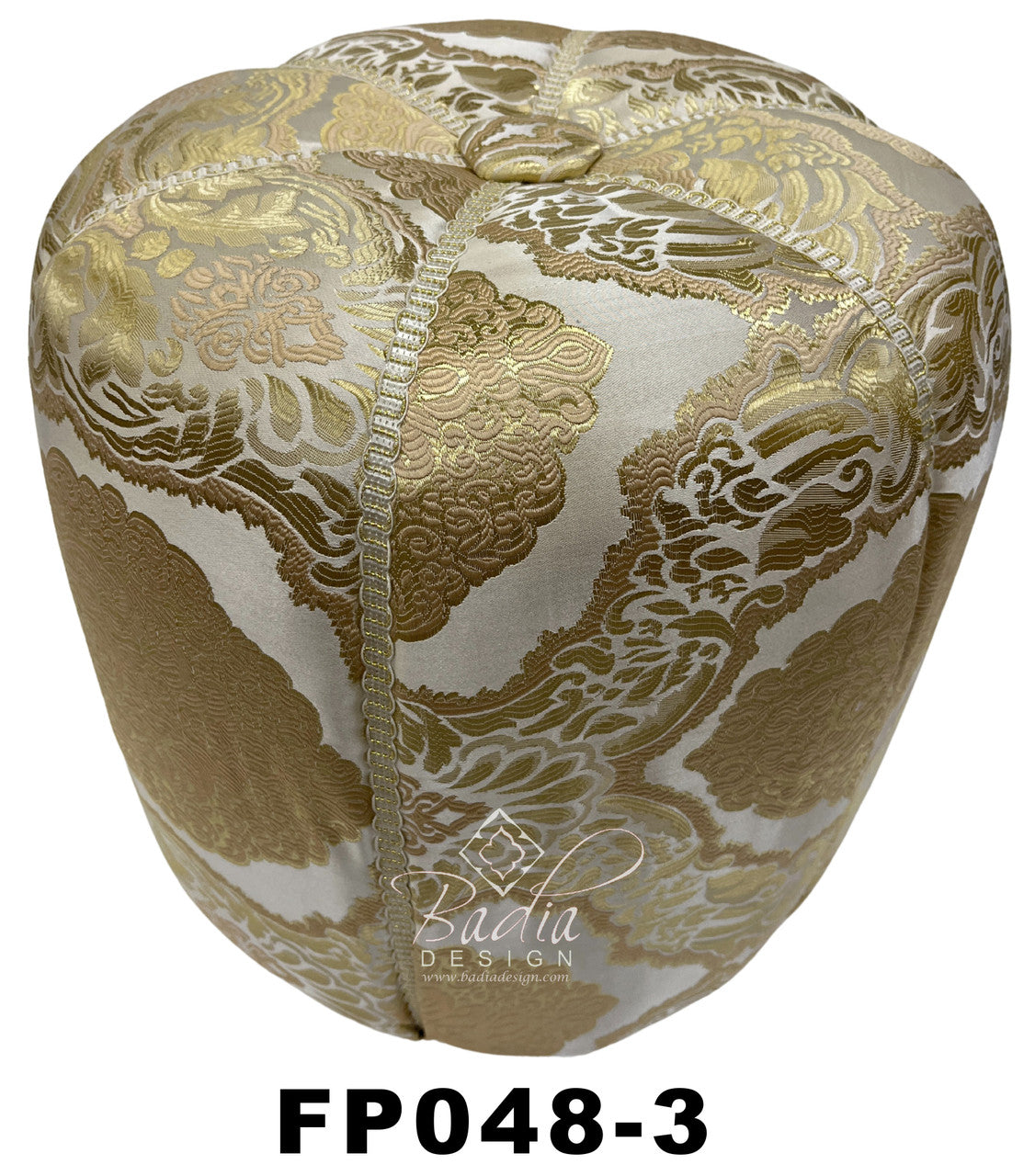 Multi-Color Moroccan Fabric Pouf