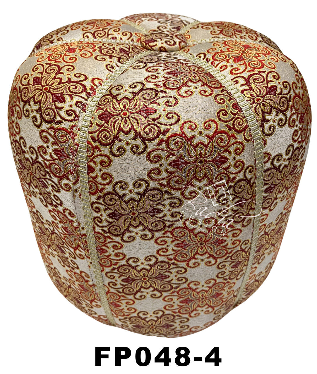 Multi-Color Moroccan Fabric Pouf
