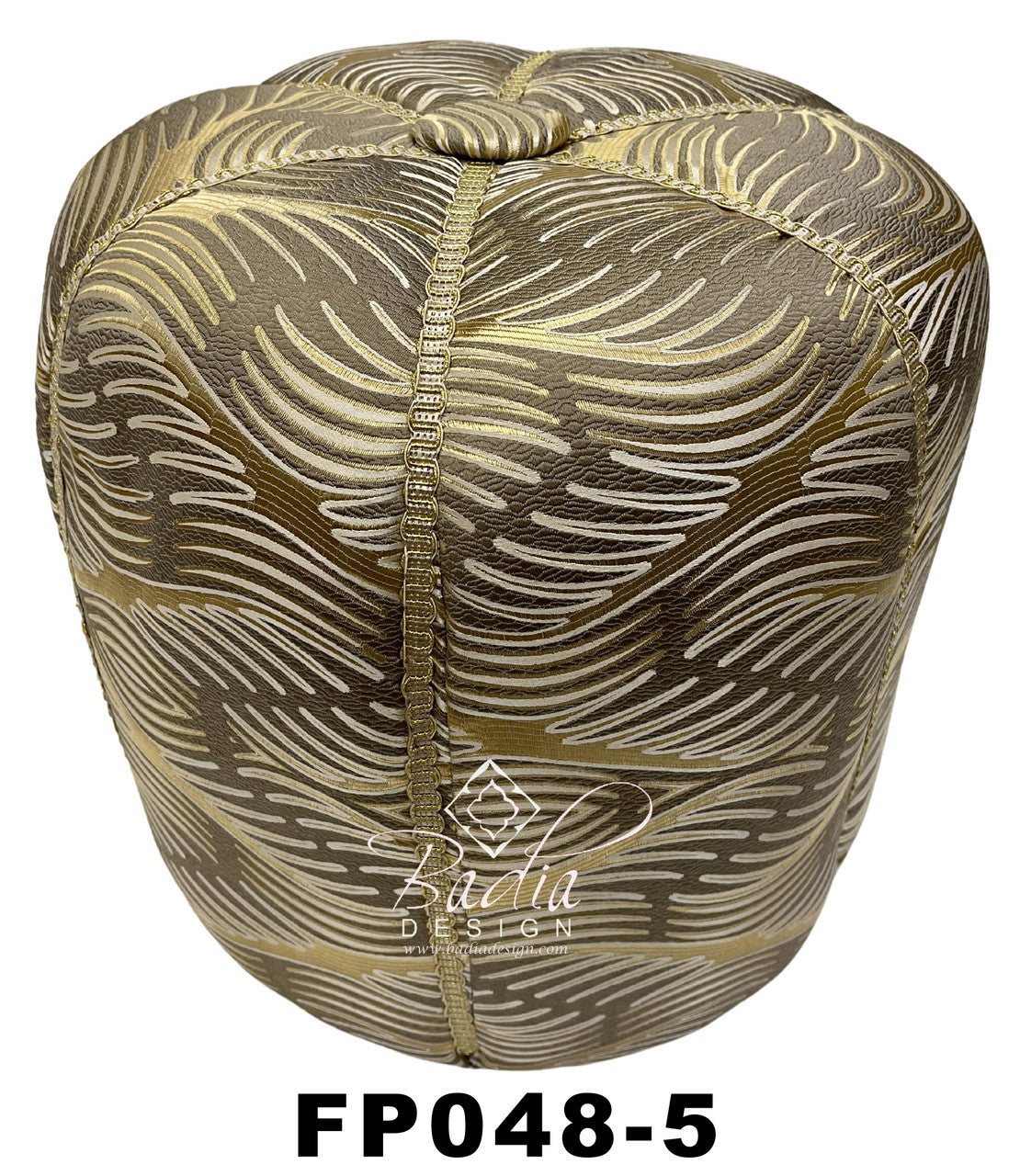 Multi-Color Moroccan Fabric Pouf