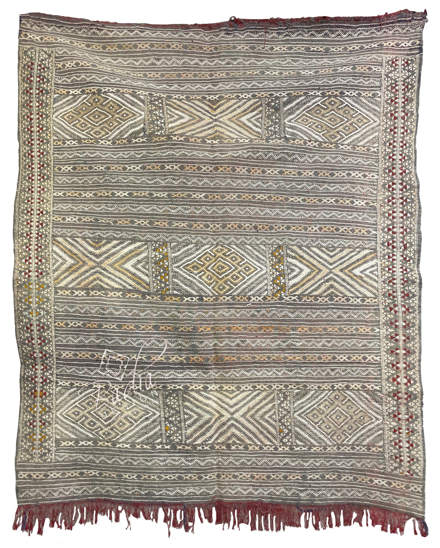 Multi-Color Traditional Moroccan Kilim Rug