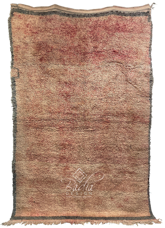 Faded Red Vintage Moroccan Berber Rug
