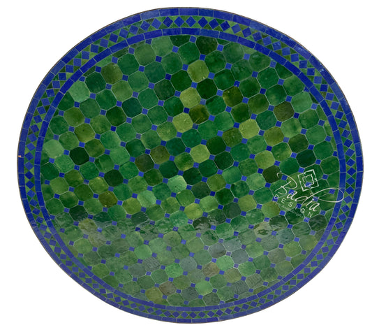 Green Moroccan Mosaic Tile Table Top