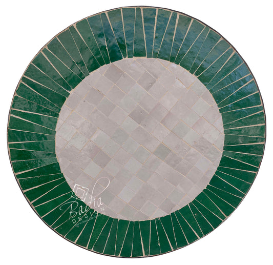 Round Mosaic Tile Table Top