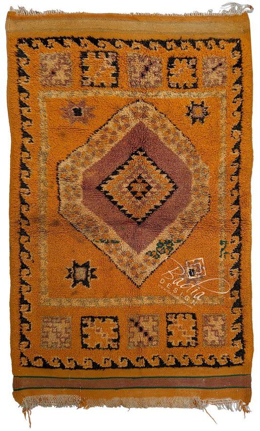 Multi-Color Moroccan Handmade Tribal Area Rug
