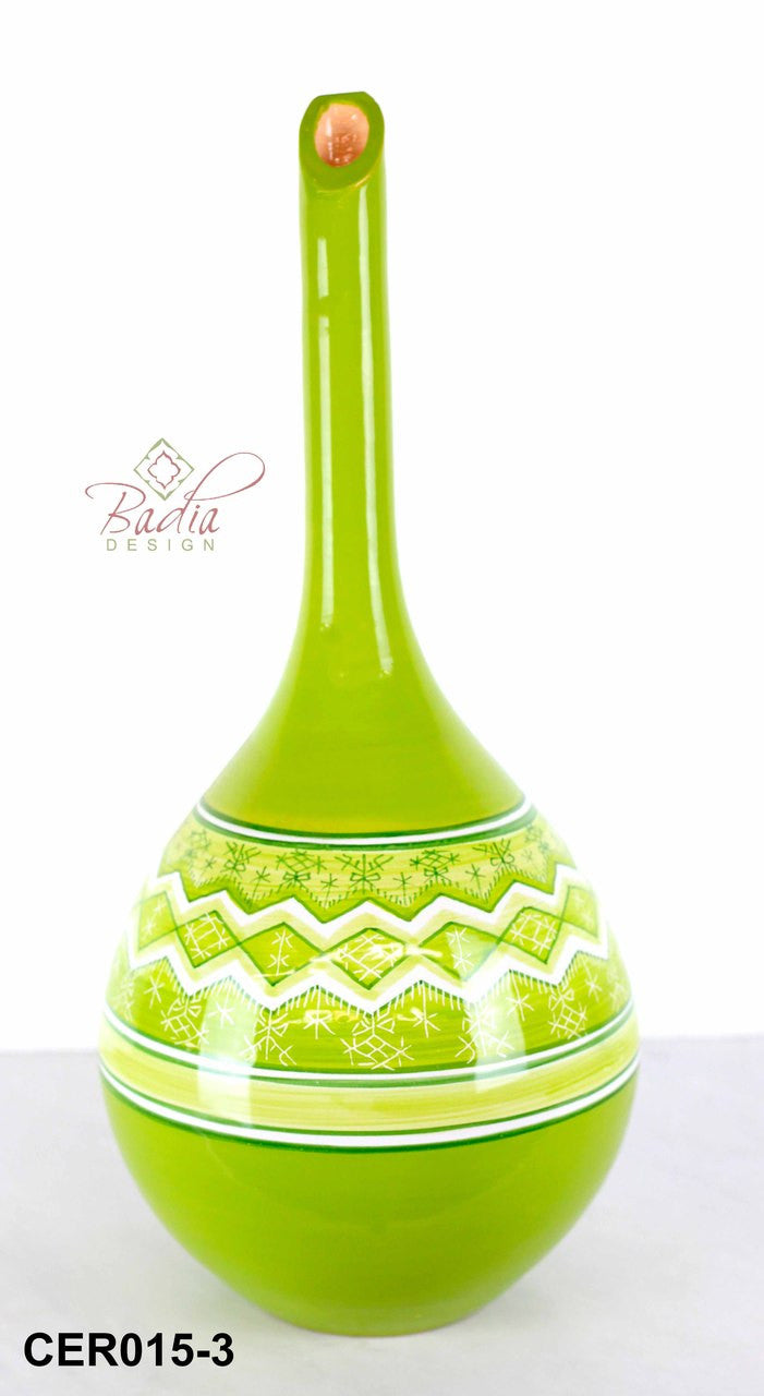 Modern Hand Painted Tunisian Ceramic Vase