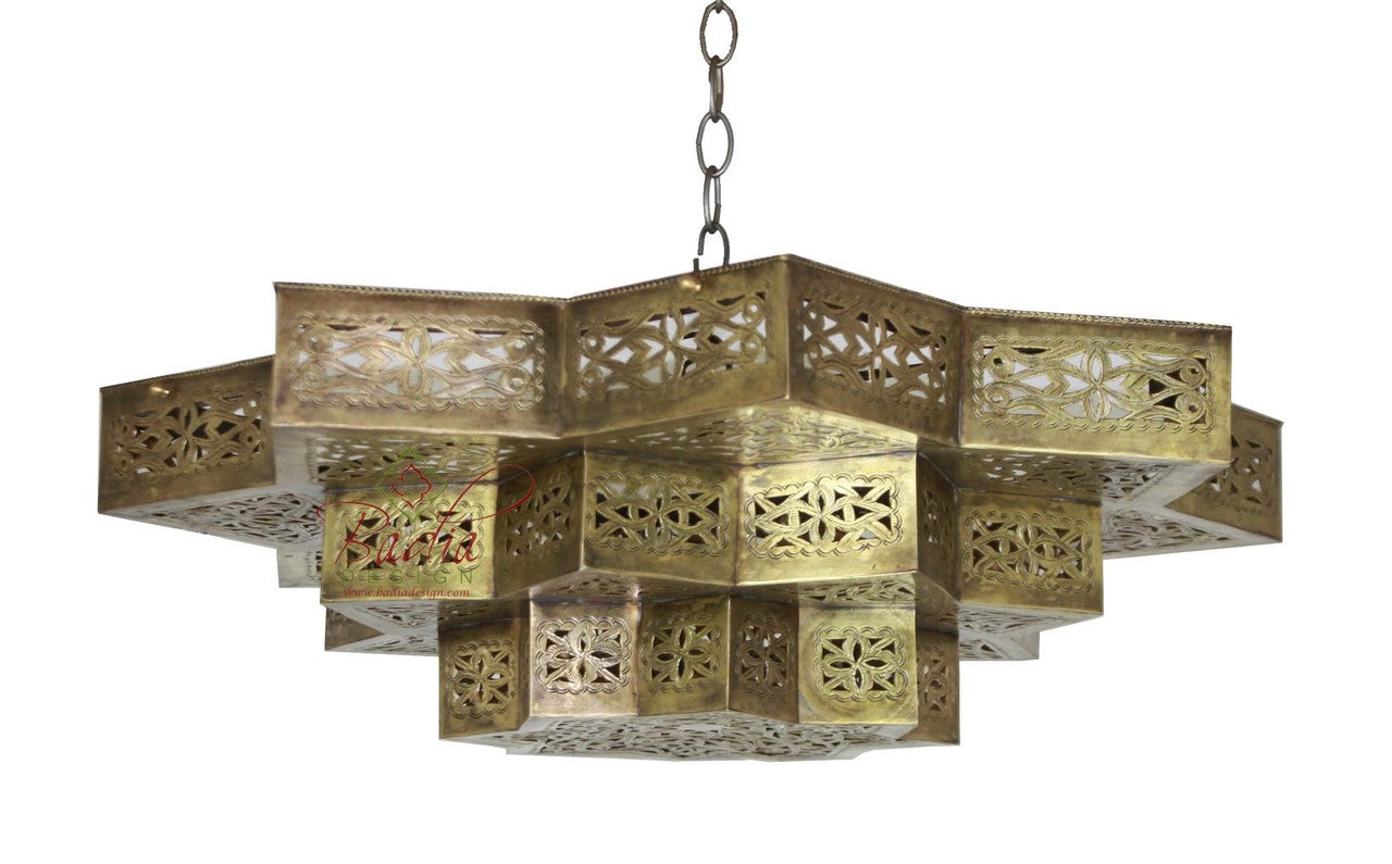 Brass and Silver Star Lantern