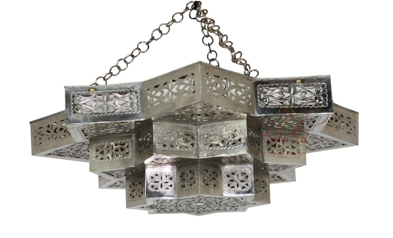 Brass and Silver Star Lantern