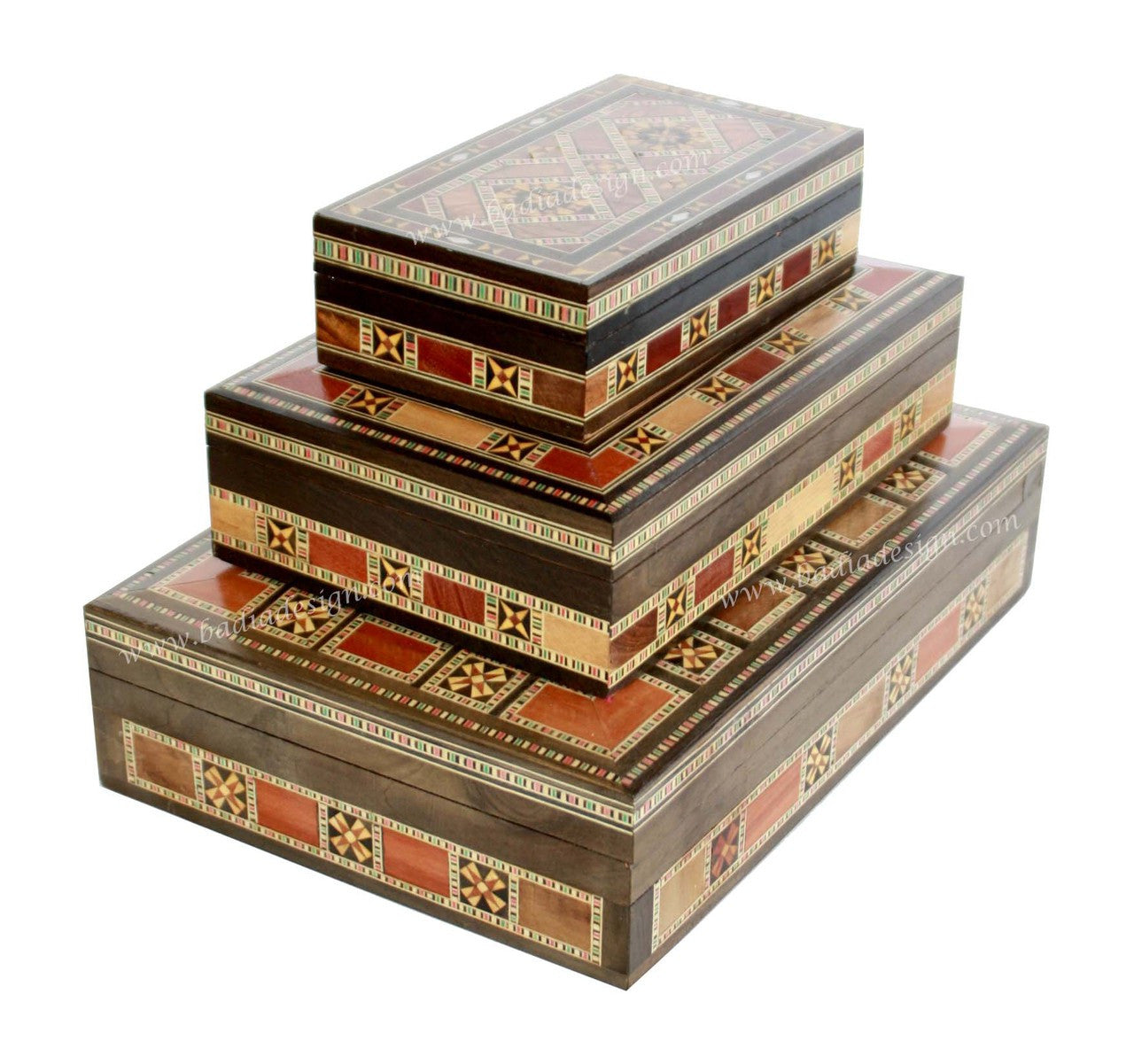 Inlaid Wooden Jewelry Box