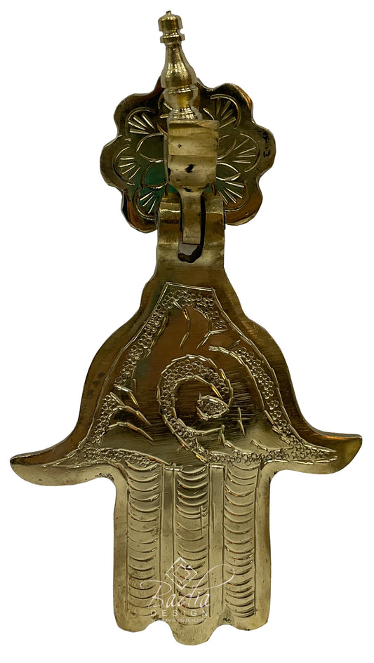 Khamsa Hand of Fatima Brass Door Knocker - HD284