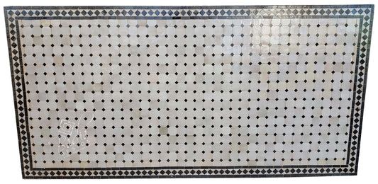 Large Brown Rectangular Tile Table Top