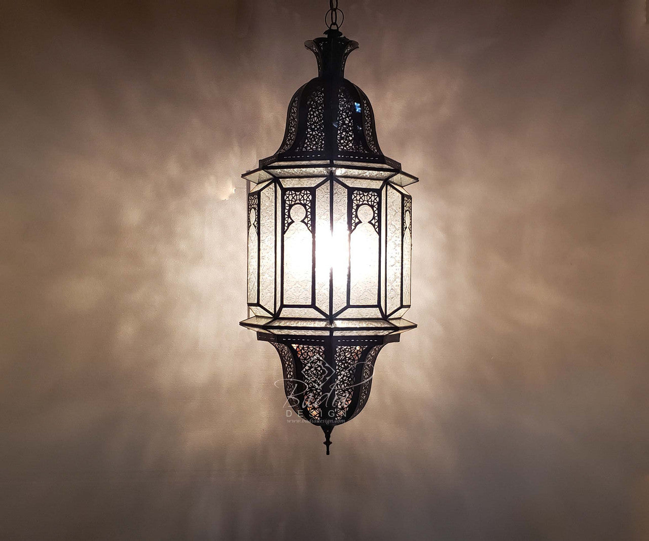 Large Multi-Color Glass Lanterns