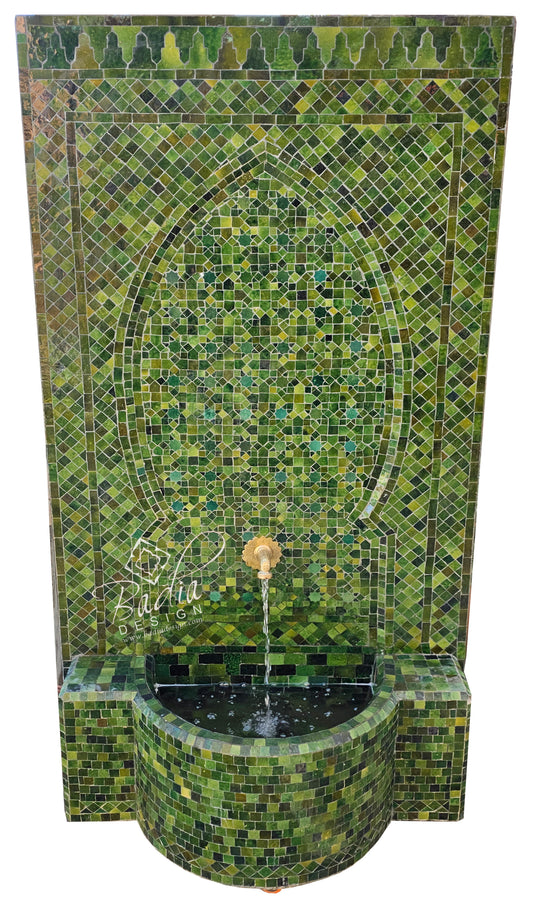 Large Muti-Shade Green Water Fountain