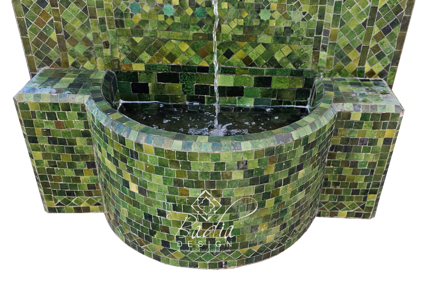 Large Muti-Shade Green Water Fountain