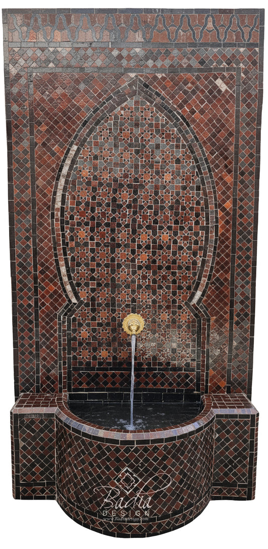 Large Reddish Brown Water Fountain