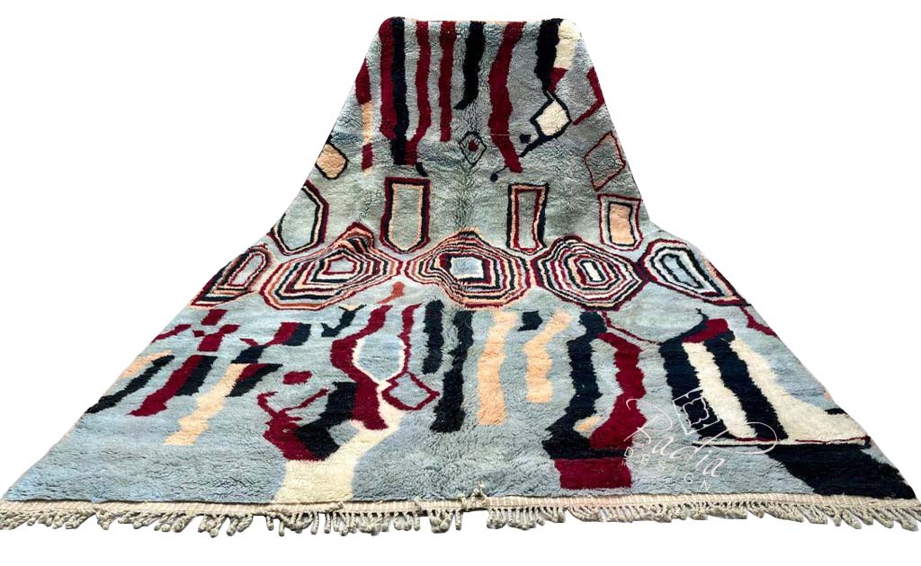 Multi-Color Handmade Berber Area Rug