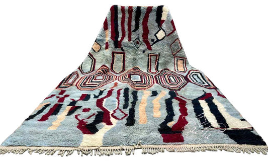 Multi-Color Handmade Berber Area Rug