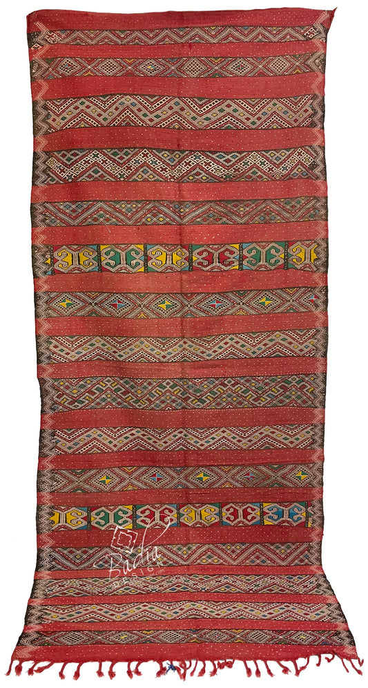 Long Handmade Moroccan Kilim Rug