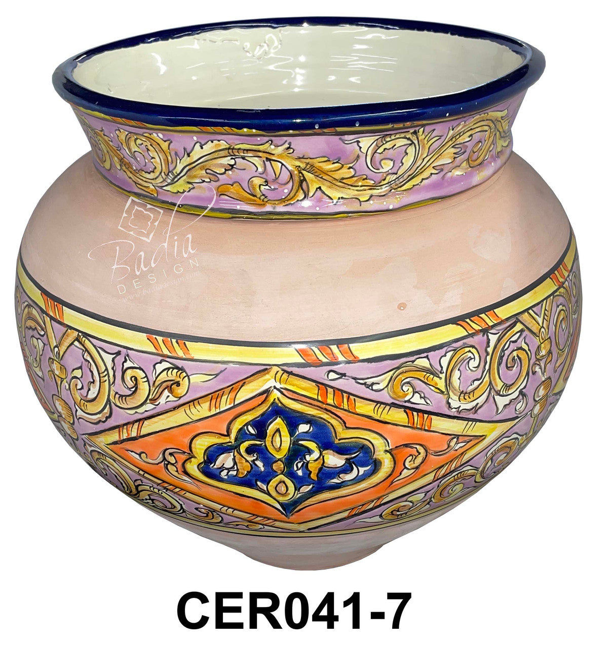 Modern Design Hand Painted Ceramic Planter