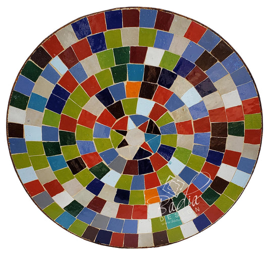 Round Tile Table Top
