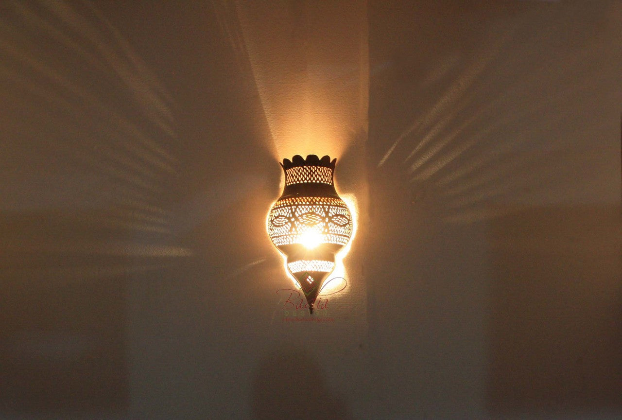 Antique Brass Finish Wall Sconce