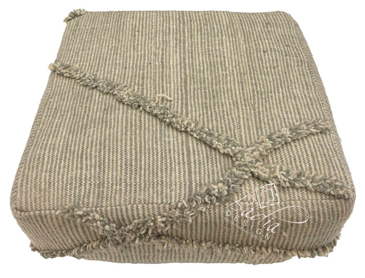 Beige Handwoven Kilim Cushion