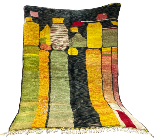 Colorful Handwoven Moroccan Berber Rug