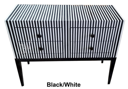 Multi-Color Striped Resin Dresser