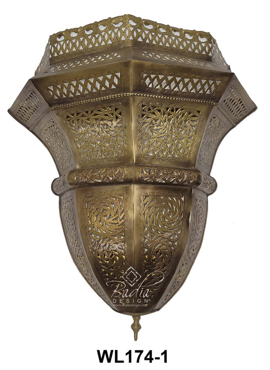 Brass and Silver Wall Sconce
