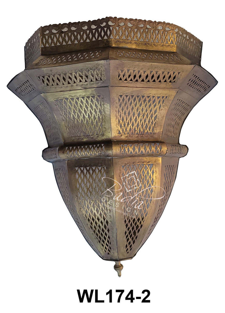 Brass and Silver Wall Sconce