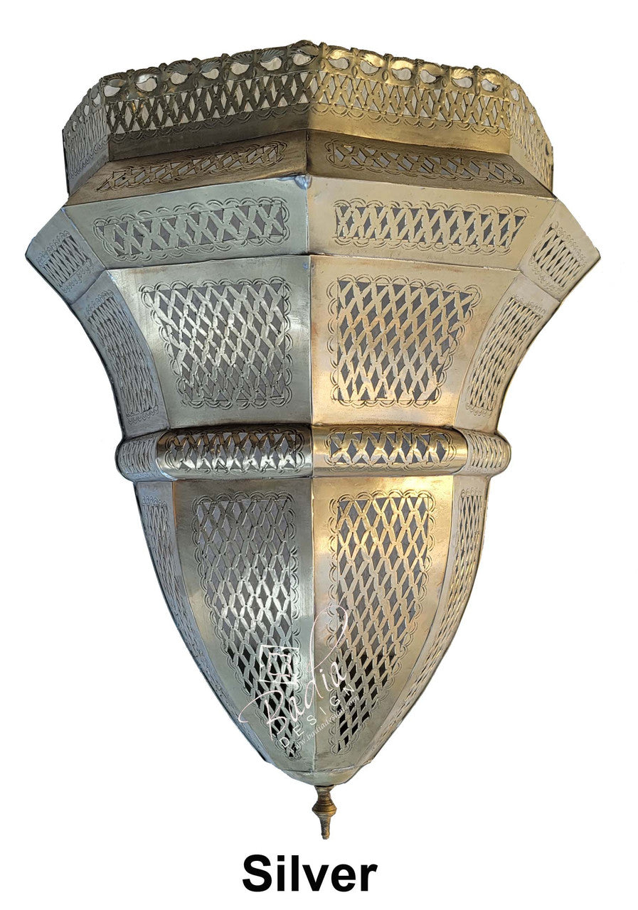 Brass and Silver Wall Sconce